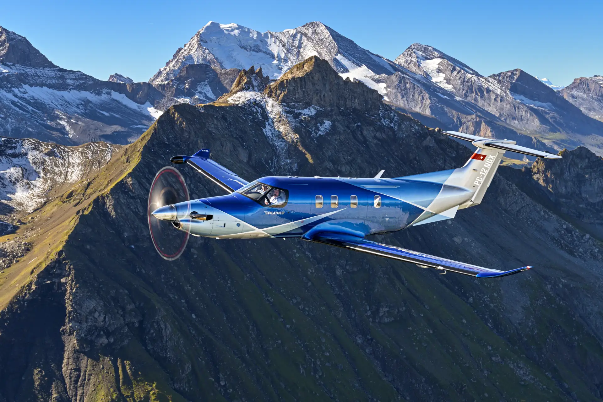 Pilatus PC-12 aircraft in flight (placeholder image)