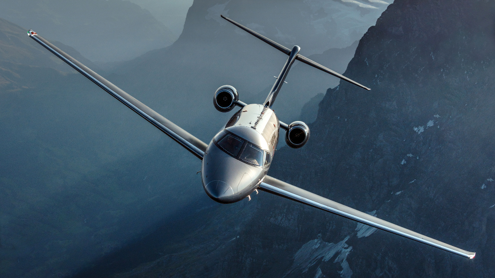 Pilatus PC-24 aircraft in flight (placeholder image)